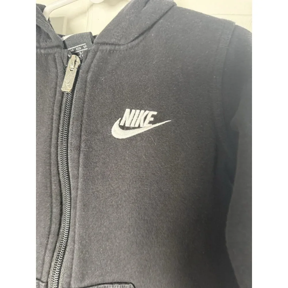 Nike Boys Lot Of 2 Sweatshirts Black Full Zip & Red Crewneck Pullover Side 4 XS